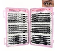 Cluster Lashes Kit - 570pcs Large-Capacity Mixed False Eyelashes, Individual Eyelashes 8-16MM, Soft & Fluffy Thick Volume, Russian Eyelash Extensions, Voluminous, Natural Look (30+40+50+60+80+100D)