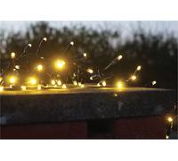 Cluster Lights Black Rubber IP65 5m /250 LED WW Xmas Haus Black One Size