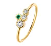 Cluster-set zirconia ring: Made of pure copper, this ring is versatile and suitable for layering, making it an excellent gift for women