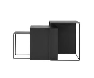 Cluster Tables Set of 3 Ferm Living Black - 5704723003540