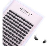 Clusters Lashes Extensions, 144Pcs Individual Clusters Lashes D Curl 10mm, Wide Stem Cluster Eyelashes Soft Natural False Eyelashes Cluster DIY Eyelash Extension At Home (10mm, 10mm 144P D Curl)