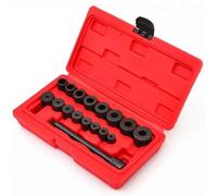 Clutch Alignment Tool Kit Car Clutch Calibration Tool 17Pcs Hole Corrector Set Flywheel Coupling Alignment Adjustment Hand Bearing Transmission Replacement