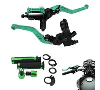 Clutch And Brake Lever Set 7/8" 22mm Disc Hydraulic Right Brake Adjustable | Levers for Repair Shop green