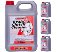 Clutch and Disc Brake Cleaner 5L, 4 pack - Heavy-Duty Oil, Grease, and Dust Remover - Brake Disc Cleaner, Residue-Free, Non-Corrosive Efficient Formula for Optimal Performance, Fast drying