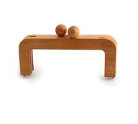 Clutch Bag Clasp 1PC/2PCS Wooden Handle Wallet Frame Camel Solid Wood DIY Hand Sewing Accessories Suitable for Retro Bags Evening for Handcraft(1pieces)