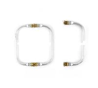 Clutch Bag Clasp 2pcs Light Gold 16cm 18cm 20cm 25cm 30cm 40cm Bag Frame for Purse Doctor Metal Aluminium Tube Handle Accessories Clutch Parts(Light Gold-40cm)