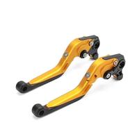 Clutch Brake Lever For Ducati For Scrambler 800/803 2019-2024 For Full For Trottle For Nightshift For Desert For Sled For Icon Extendable Adjustable Brake Clutch Lever Brake Clutch Levers(Gold)