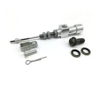 Clutch brake pump 12.7mm Piston Motorcycle Hydraulic Clutch Brake Pump Cylinder Rod System Efficient Transfer Fit For Motocross Dir Bike Rear Brake Master(Silver)