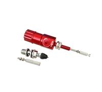 Clutch brake pump Motorcycle Piston 14 X 23mm Hydraulic Brake Clutch Master Cylinder Rod System Performance Efficient Transfer Pump Rear Brake Master(Red)