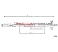 METZGER 10.315 Clutch Cable