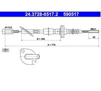 Clutch Clutch Cable For Fiat CINQUECENTO 94-98 SEICENTO 98-10 46406436
