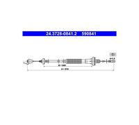 Clutch Cable for Peugeot 206 2150X4