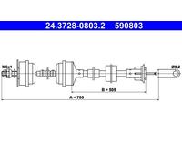 Clutch Clutch Cable For Peugeot 205 83-87 309 85-89 215071