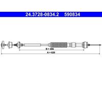 Clutch Clutch Cable For Peugeot 306 94-01 2150Y7