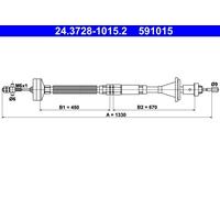 ATE 24.3728-1015.2 Clutch Cable