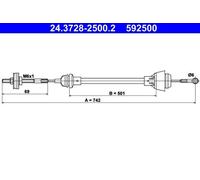 Clutch Clutch Cable For Skoda FELICIA 94-98 VW CADDY 96-00 008039256