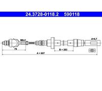 Clutch Clutch Cable For VW POLO 87-94 861721335C