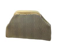 Clutch Crochet Clutch Bag - Dumpling Shaped Travel Clutch Bag Lightweight for Women Travel Holiday Beach Evening Wedding Elegant, Waves Khaki, Se référer à la description