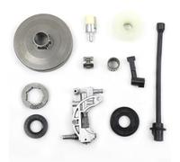 Clutch Drum Oil Worm Gear Fuel Filter Kit for 4500 5200 5800 Chainsaw, Complete Replacement Set with Improved Power Transfer & Steady Performance, Long-Lasting Plastic Construction