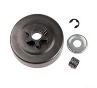 Clutch Drum Sprocket 3/8 6T Kit with Washer E-Clip Bearing for STIHL-MS170/MS180/MS210 MS230 MS250 017 018 021 023 025 Chainsaw Spare Parts Set