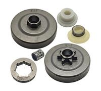 Clutch Drum Sprocket Rim Worm Gear Kit Fit for 340 345 350 445 445E 450 450E Chainsaw Spare Tool Parts