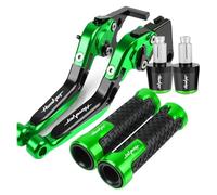 Clutch for CB919 Cb900f Hornet CB 919 900 F 2001-2008 2007 2006 05 Motorcycle Adjustable Brake Clutch Levers Handlebar Grips Ends Brake Handle(Green)