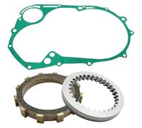 Clutch Friction Plates And Cover Gasket Kit Compatible With V 1100 XVS1100 1999 2000 2001 2002 2003 2004 2005 2006 2007 2008 2009