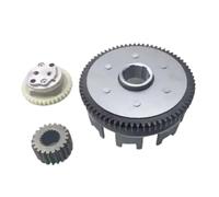 Clutch Gear Box Kit 3pcs Tc125/150/TMX 155 Clutch Housing 70T 37T 21T Metal Clutch Basket Assy Durable Oil Pump Assy Motorcycle Parts Transmission Gearbox Mount