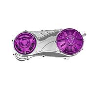 Clutch Gear Box Kit Fit for Yam&aha NMAX 150 125 155 V2 V3 Standard 2020-2025 Motorcycle CNC Aluminum Transmission Cover CVT Crank Case(Purple)