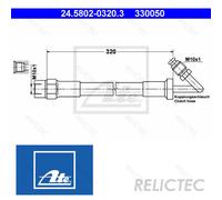 ATE 24.5802-0320.3 Clutch Hose