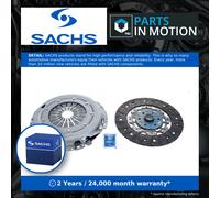 Sachs Clutch Kit - Ford Focus Mk2 Saloon 1.6 TDCi 66/80KW (05>) - 2-Piece (Cover+Plate) 240mm