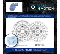 Clutch Kit 2 piece (Cover+Plate) 251mm ADBP300231 Blue Print 1449695 1449695SK1