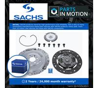 Clutch Kit 2 piece (Cover+Plate) fits VW BORA 1J2, 1J6 1.6 00 to 05 210mm Sachs