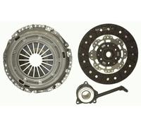 Clutch Kit 3pc (Cover+Plate+CSC) fits VW TOURAN 1T 1.9D 03 to 10 240mm Sachs New