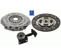 Clutch Kit 3pc (Cover+Plate+CSC) fits FORD C-MAX Mk2 1.6 10 to 19 228mm Sachs