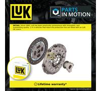 LuK Clutch Kit 624336533 - 3pc (Cover+Plate+CSC) 240mm - fits Suzuki Grand Vitara Mk2 1.9D 05-15