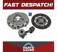 Clutch Kit 3pc (Cover+Plate+CSC) fits FORD TRANSIT 2.4D 00 to 06 250mm Sachs New
