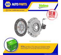 Clutch Kit 3pc (Cover+Plate+CSC) 834201 Valeo 5101092AA 5114332AA 0002541608 New