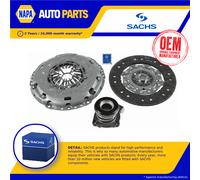 Clutch Kit 3pc (Cover+Plate+CSC) fits ALFA ROMEO 159 939 2.4D 05 to 12 240mm New