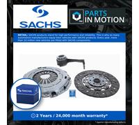 Clutch Kit 3pc (Cover+Plate+CSC) fits VW TOURAN 1T 1.9D 03 to 10 240mm Sachs New