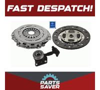 Clutch Kit 3pc (Cover+Plate+CSC) fits FORD C-MAX Mk2 1.6 10 to 19 228mm Sachs