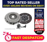 Clutch Kit 3pc (Cover+Plate+CSC) fits FORD MONDEO Mk4 2.0 10 to 11 TPBA 241mm