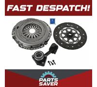 Clutch Kit 3pc (Cover+Plate+CSC) fits FORD GALAXY Mk2 TDCi 1.8D 06 to 07 240mm