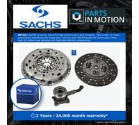 Clutch Kit 3pc (Cover+Plate+CSC) fits FORD TRANSIT TOURNEO TDCi 2.2D 11 to 14