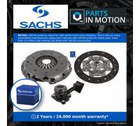 Sachs Complete Clutch Kit 3000990472 3pc (Cover+Plate+CSC) 240mm for Peugeot Citroën DS Opel