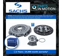 Clutch Kit 3pc (Cover+Plate+CSC) fits OPEL ADAM M13 1.4 12 to 19 200mm Sachs New