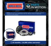 Clutch Kit 3pc (Cover+Plate+CSC) HKT1137 Borg & Beck 1075776 1077989 1077990 New