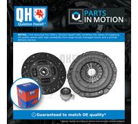 Clutch Kit 3pc (Cover+Plate+CSC) QKT2173AF Quinton Hazell 93185879 Quality New