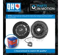 Clutch Kit 3pc (Cover+Plate+CSC) QKT4065AF Quinton Hazell Top Quality Guaranteed