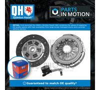 Clutch Kit 3pc (Cover+Plate+CSC) QKT4700AF Quinton Hazell Top Quality Guaranteed